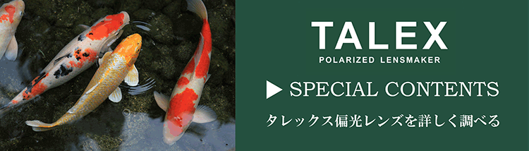 TALEX SPECIAL CONTENTS タレックス偏光レンズを詳しく調べる